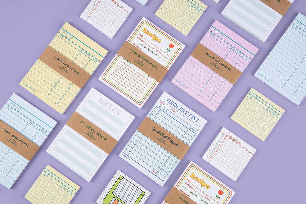 Library Card Post-It ® Sticky Notes - Yellow