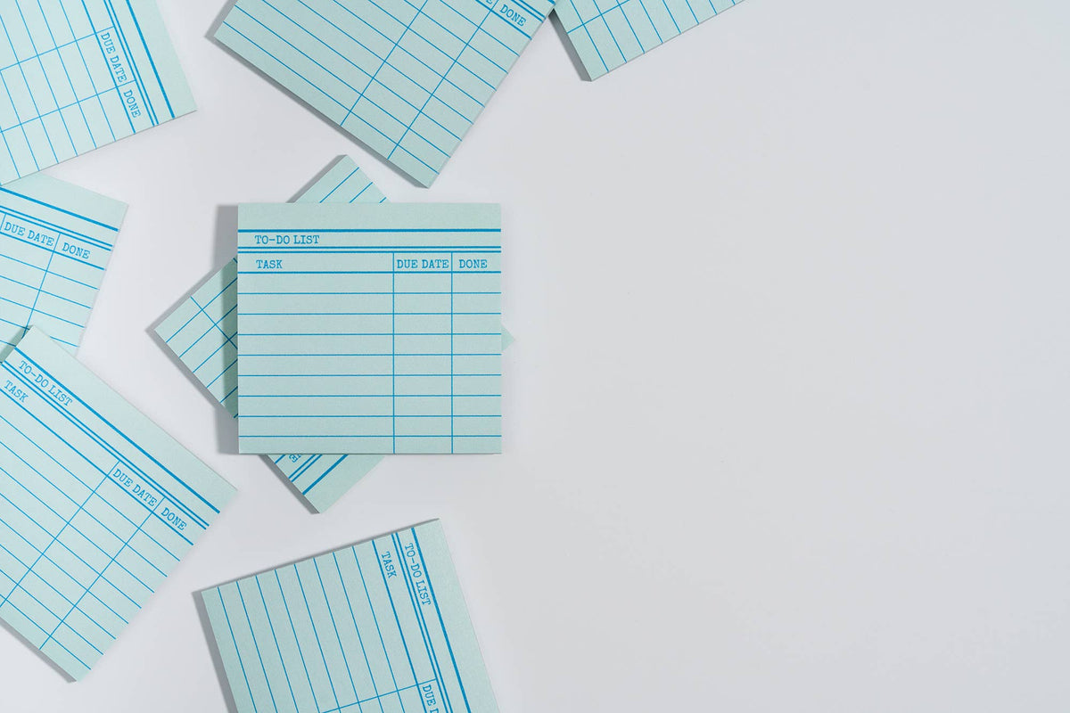 Library Card Post-It ® Sticky Notes - Green