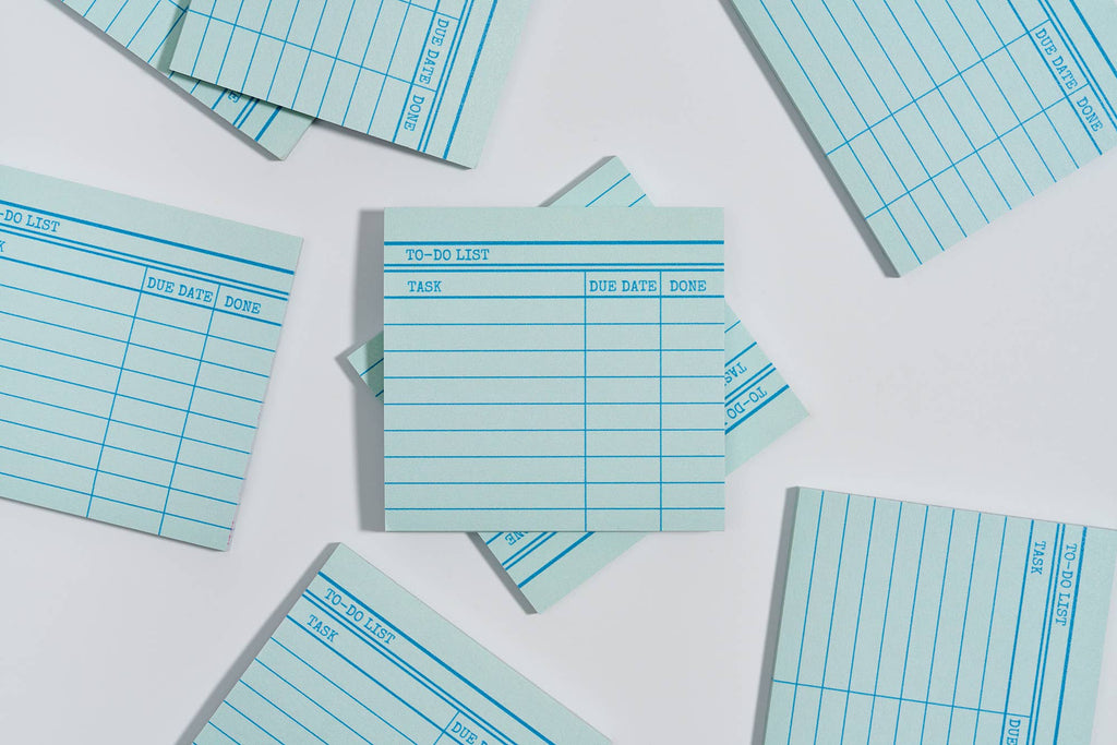 Library Card Post-It ® Sticky Notes - Green