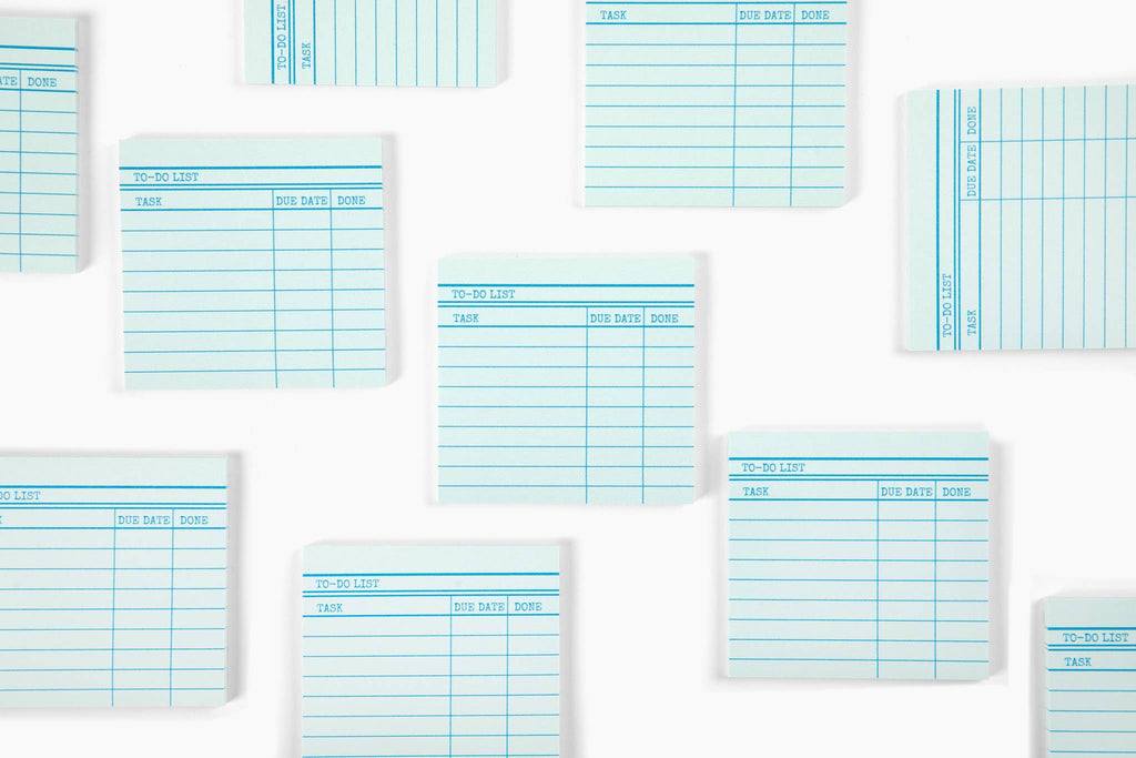 Library Card Post-It ® Sticky Notes - Green