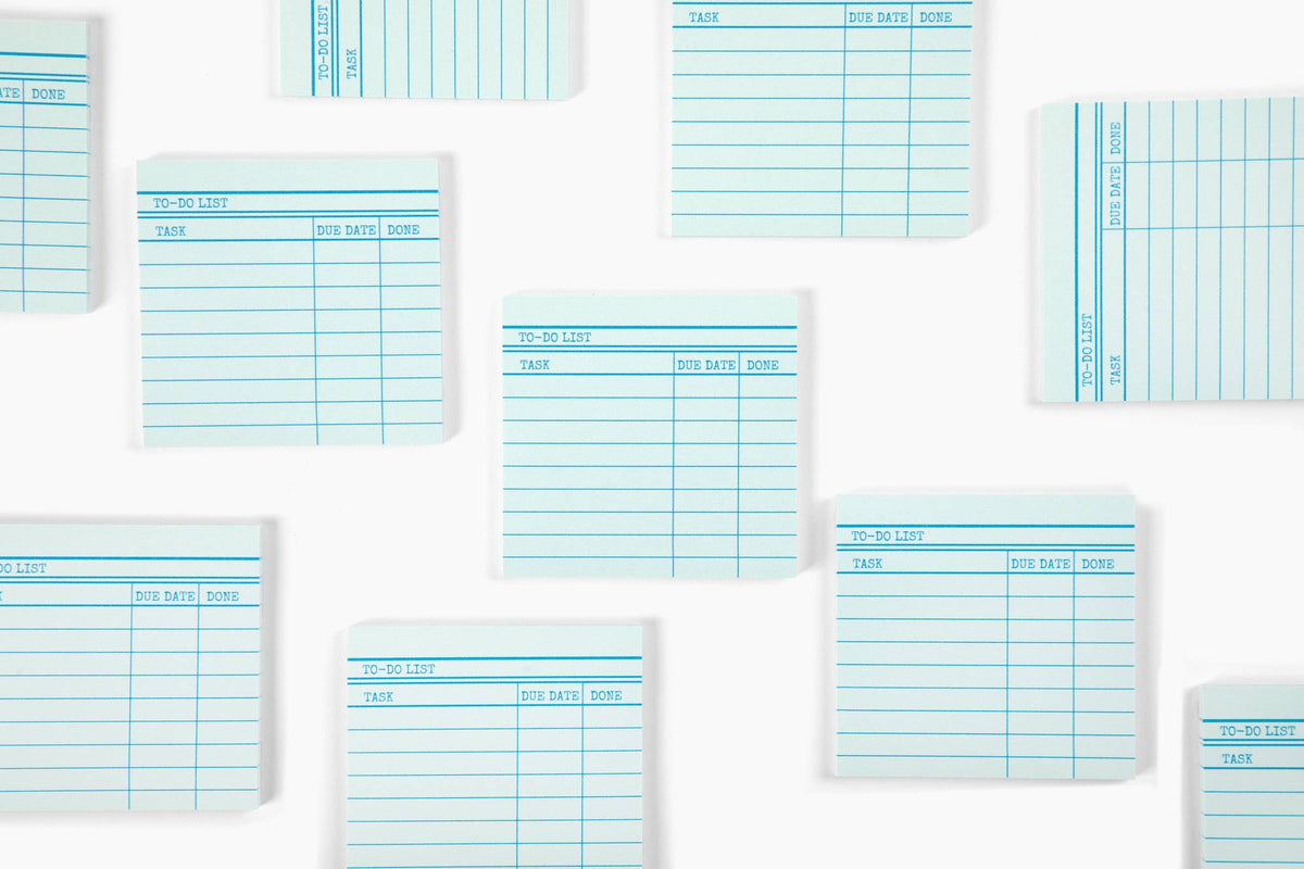 Library Card Post-It ® Sticky Notes - Green