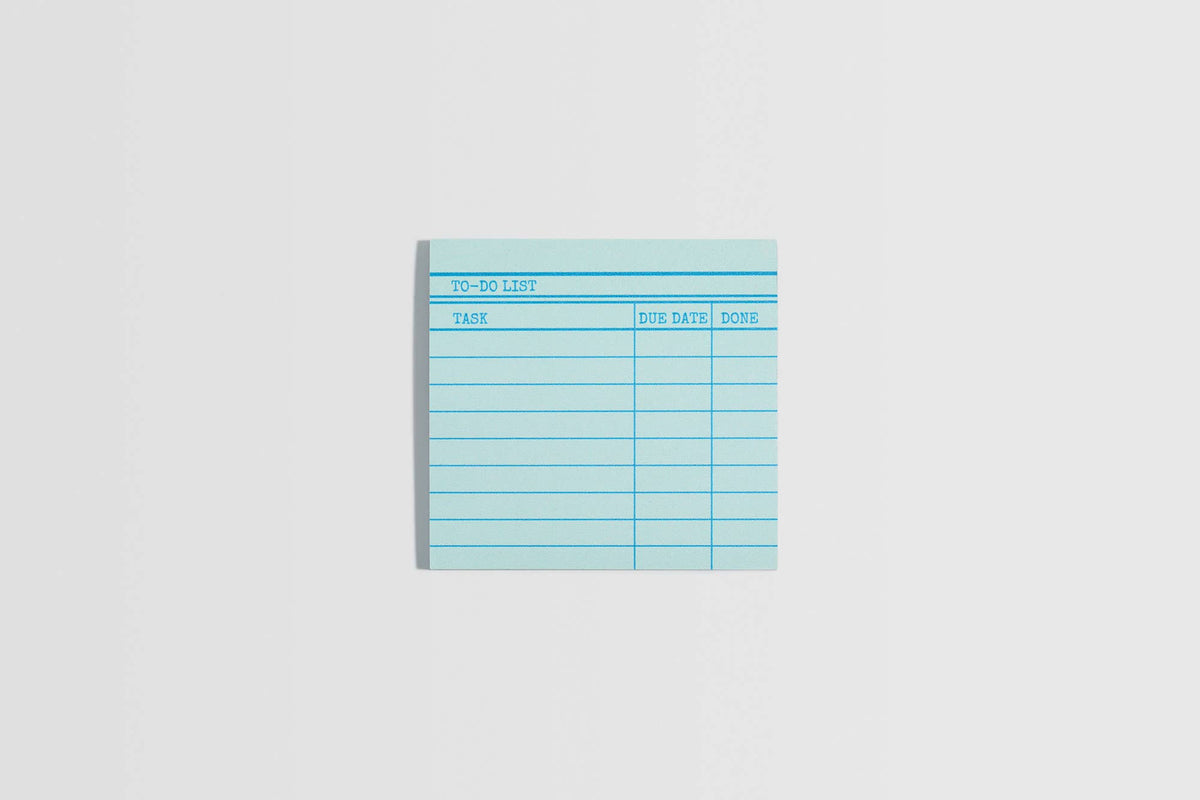 Library Card Post-It ® Sticky Notes - Green