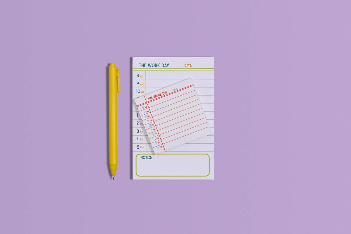 The Work Day Sticky Note (Post-It ® Note) 